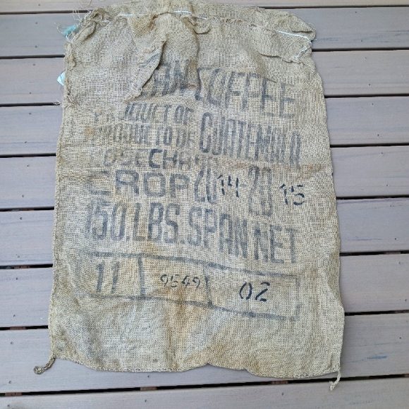 (5) Coffee Bean BURLAP Sacks -- Lot of 5 - Picture 2 of 5